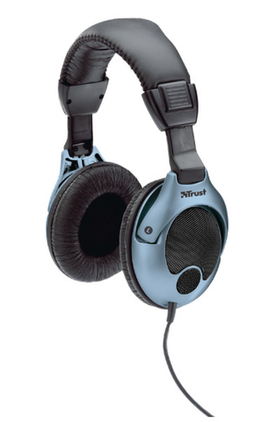 Trust HS-0800 Black,Blue Supraaural Head-band headphone