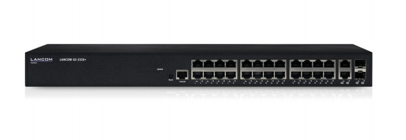 Lancom Systems GS-2326+ Управляемый Gigabit Ethernet (10/100/1000) 1U Черный
