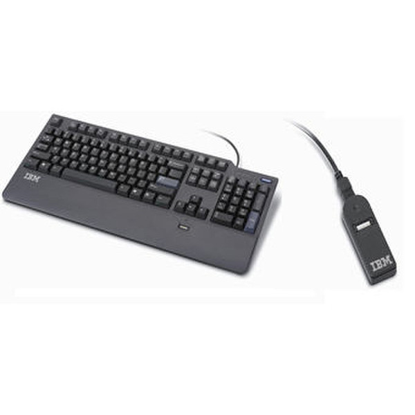 Lenovo Keyboard US Preferred Pro USB USB Черный клавиатура
