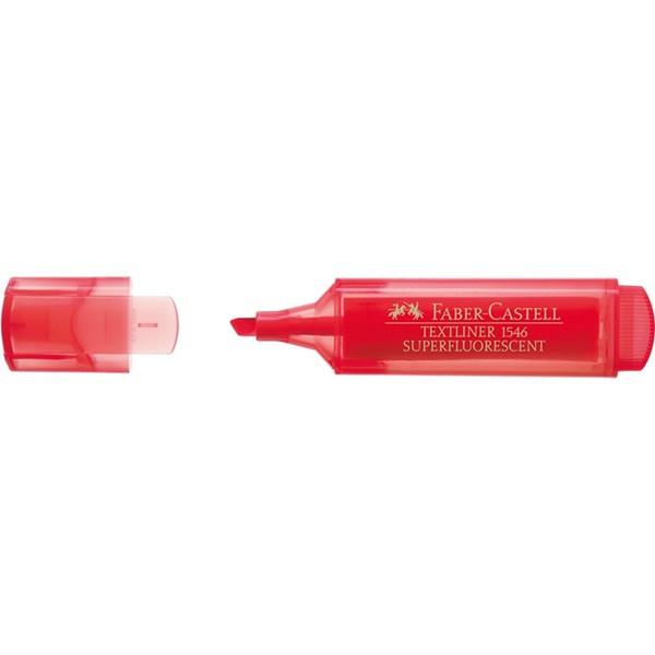 Faber-Castell TEXTLINER 1546 Chisel/Fine tip Red 1pc(s) marker