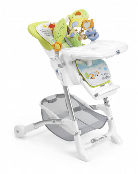 Cam S2400 C222 Baby/kids chair Gepolsterter Sitz Grün, Edelstahl, Weiß Baby-/Kinderstuhl & -sitz