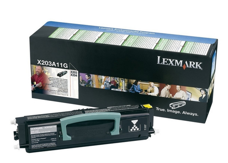 Lexmark X203A11G Cartridge 2500pages Black laser toner & cartridge