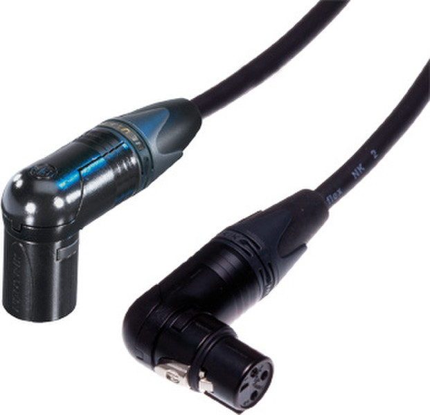 Contrik XLR - XLR 0.5m M/F 0.5m XLR (3-pin) XLR (3-pin) Schwarz