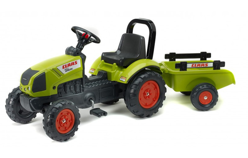 Falk Claas Arion 410 + Trailer Pedal Tractor Black,Green