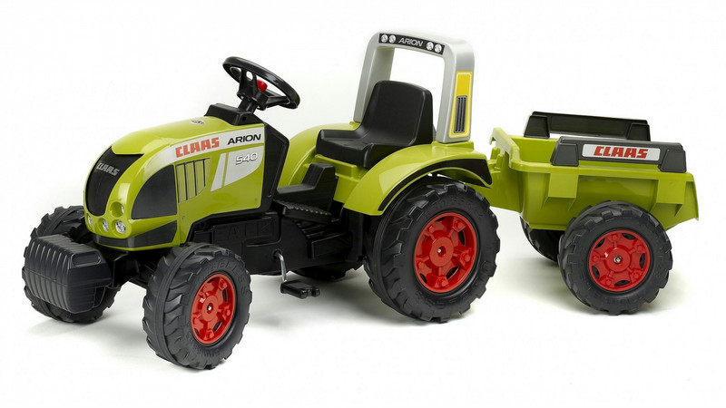 Falk Claas Arion 540 + Trailer Pedal Tractor Black,Olive