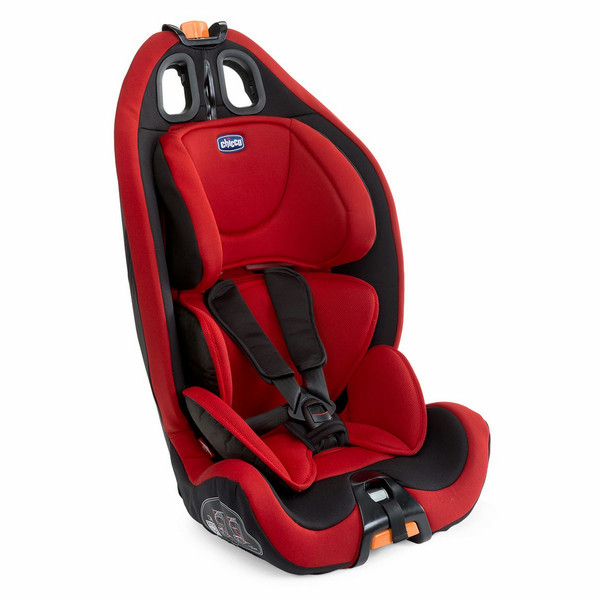 Chicco 07079583780000 1-2-3 (9 - 36 kg; 9 Monate - 12 Jahre) Schwarz, Rot Autositz für Babys