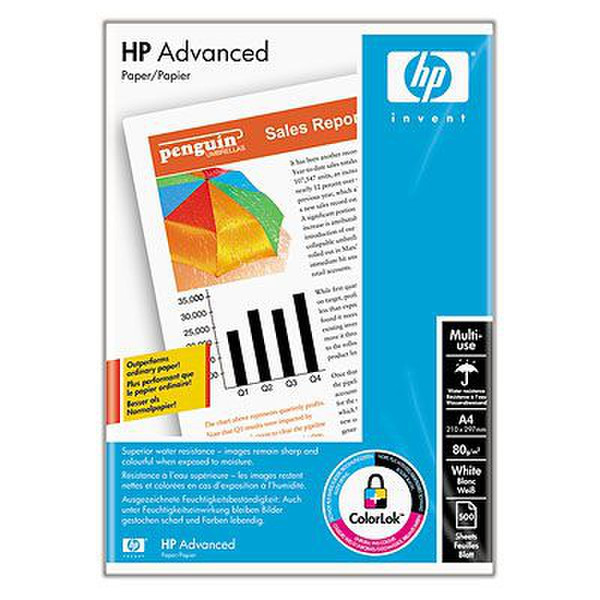 HP Advanced Paper 80 g/m²-A4/210 x 297 mm/500 sht Druckerpapier