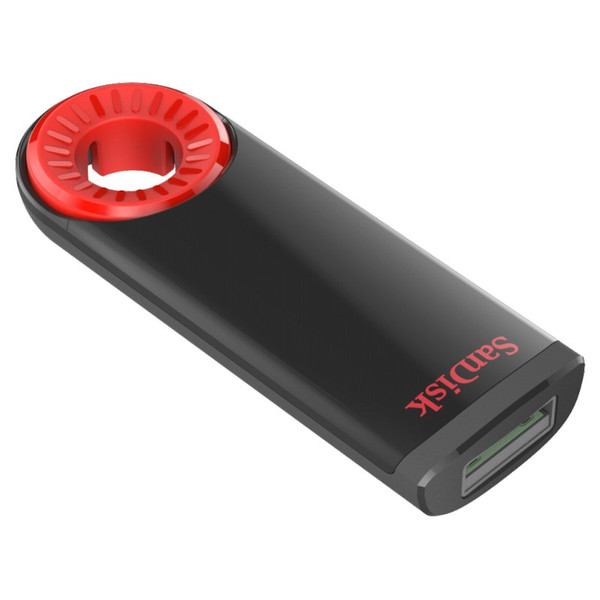 Sandisk Cruzer Dial 32GB 16ГБ USB 2.0 Type-A Черный, Красный USB флеш накопитель