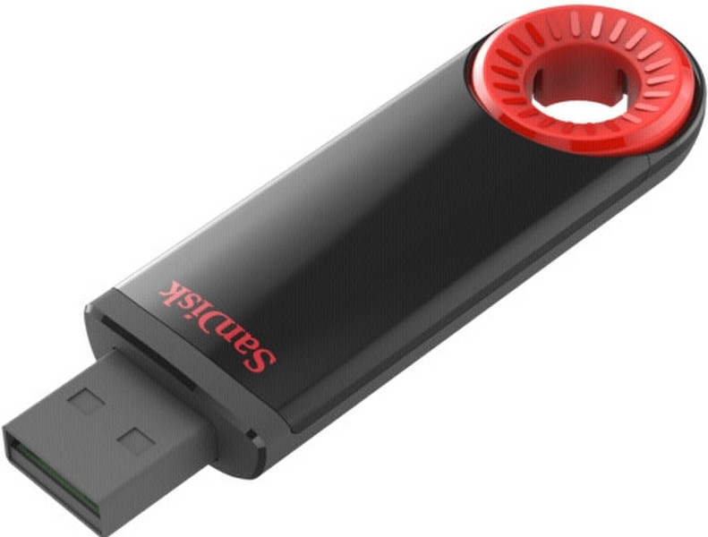 Sandisk Cruzer Dial 16GB 16ГБ USB 2.0 Type-A Черный, Красный USB флеш накопитель