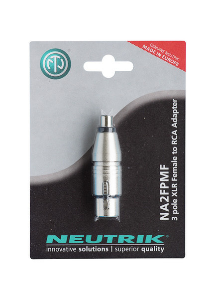 Neutrik XLR / RCA 3-pin XLR RCA Silver