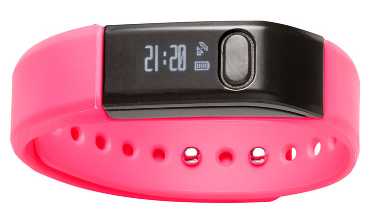Denver BFA-10PINK Armband activity tracker 0.49" OLED Wired Black