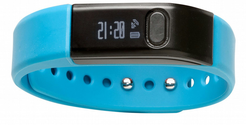 Denver BFA-10BLUE Armband activity tracker 0.49" OLED Wired Black