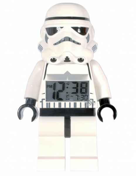 ClicTime Star Wars Stormtrooper Minifigure Digital table clock Черный, Белый