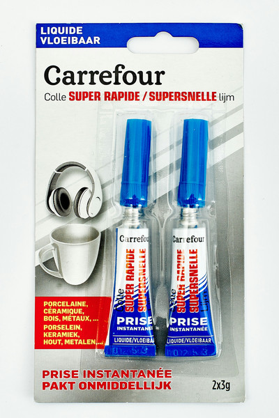Carrefour Glue super rapide "liquide" 3g x 2