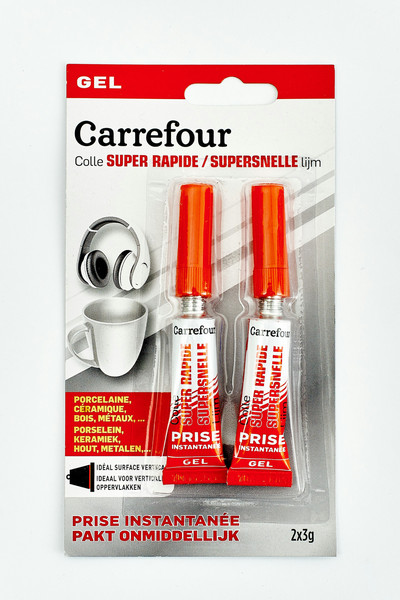 Carrefour Glue super rapide "gel" 3g x 2