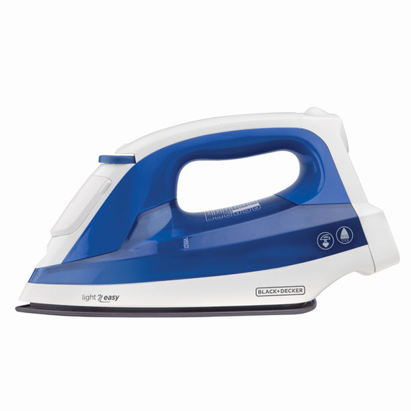 Black & Decker IR1810 Dry & Steam iron 1200W Blau, Weiß Bügeleisen