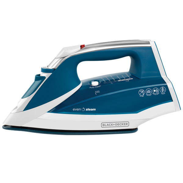 Black & Decker IR2060 Dry & Steam iron 1200Вт Синий, Белый утюг