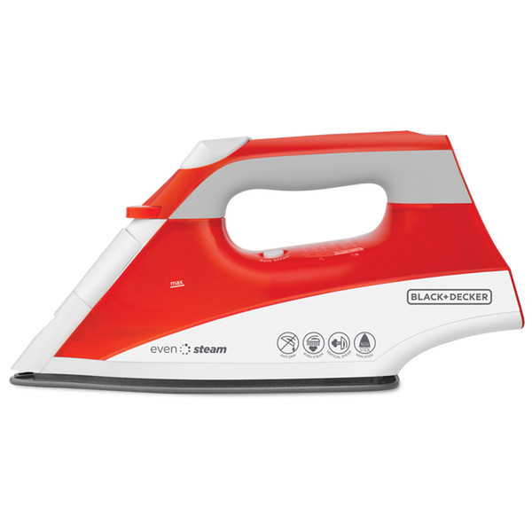 Black & Decker IR2115 Dry & Steam iron 1200Вт Красный, Белый утюг