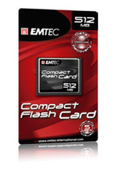 Emtec Compact Flash Card 512MB 0.5GB Kompaktflash Speicherkarte