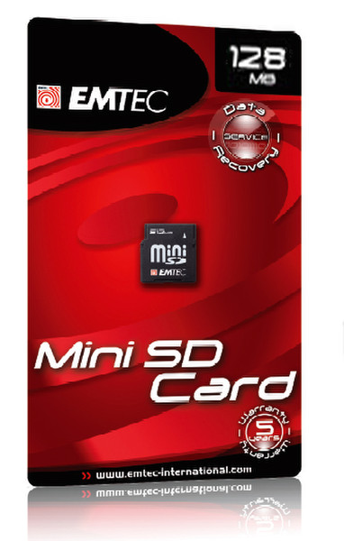 Emtec Secure Digital Mini Card 128MB 0.125GB SD memory card