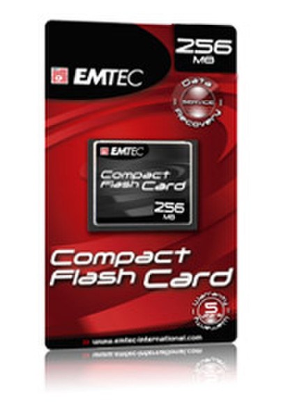 Emtec Compact Flash Card 256MB 0.25GB Kompaktflash Speicherkarte