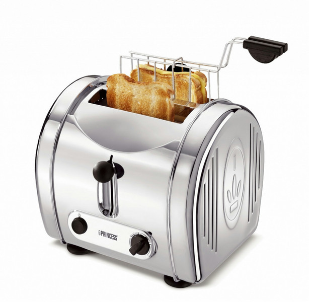 Princess 142387 2slice(s) 900W Chrom Toaster