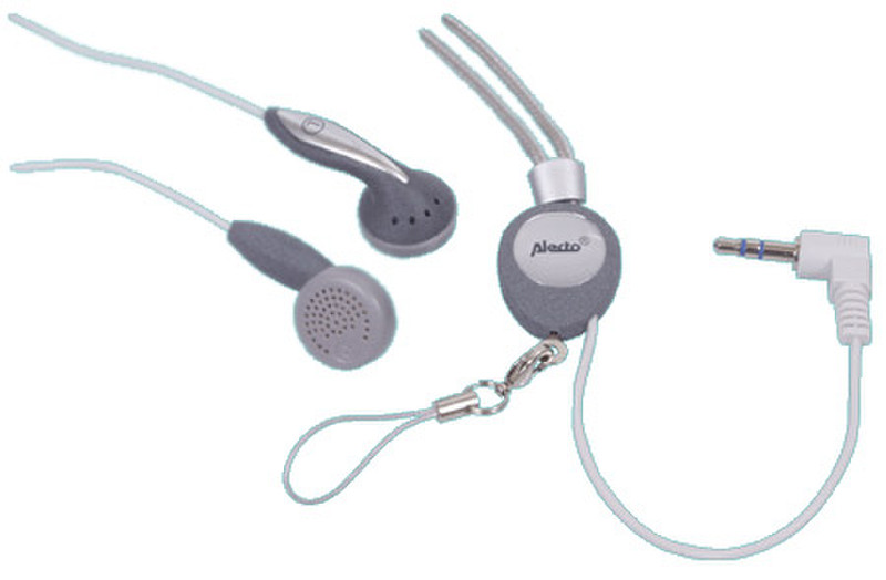 Alecto Headphones MP-37 Grau im Ohr Kopfhörer