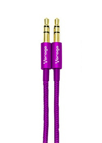 Vorago CAB-108-MORADO 1м 3.5mm 3.5mm Пурпурный аудио кабель