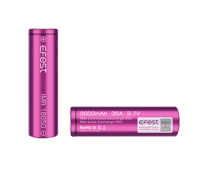 Efest IMR 18650 rechargeable battery