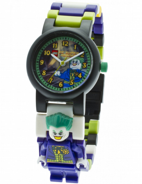 ClicTime DC Super Heroes The Joker Minifigure Wristwatch Boy Quartz (battery) Black