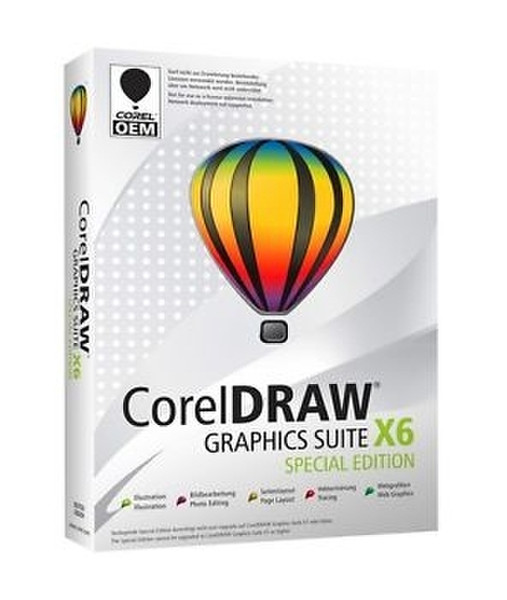 Corel CorelDRAW X6 Vollversion Box, ML