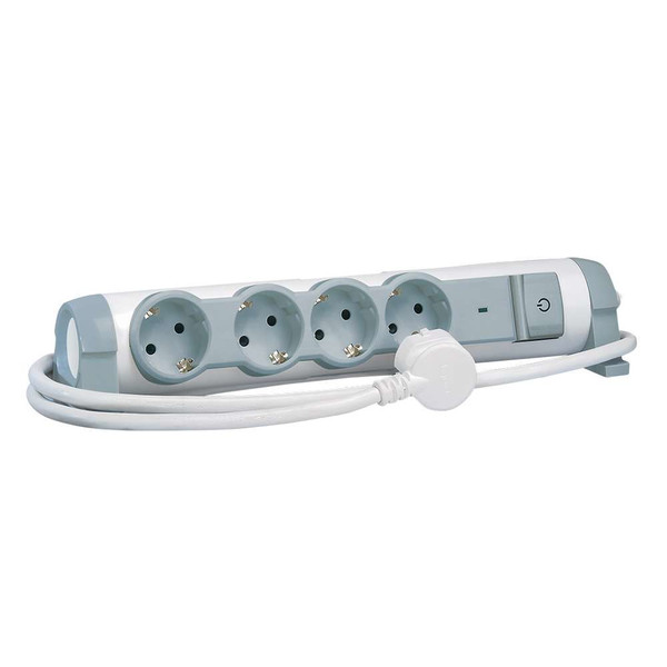 C2G 80798 4AC outlet(s) 230V 1.5m Grey,White surge protector