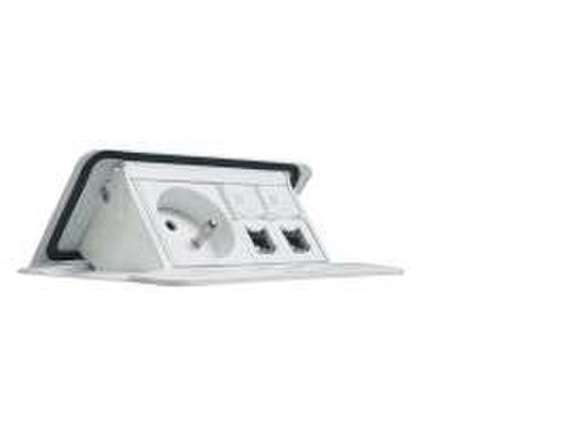 C2G 80871 Schuko White socket-outlet