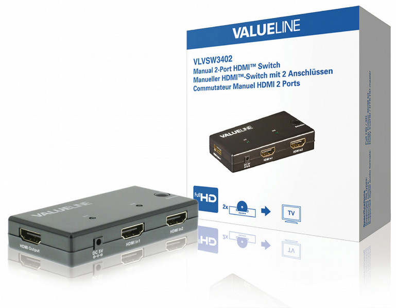 Valueline VLVSW3402 HDMI коммутатор видео сигналов