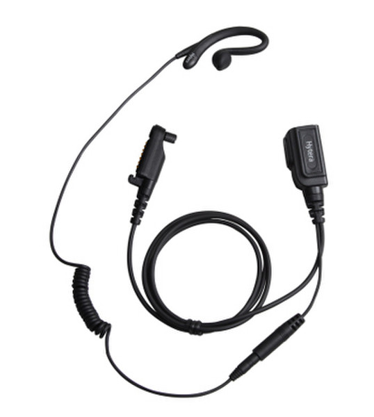 Hytera EHN21 Ear-hook Monaural Black mobile headset
