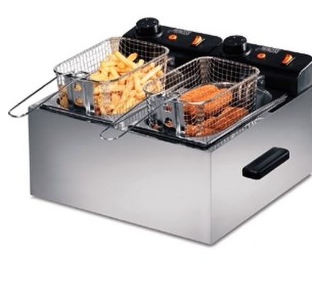 Princess Classic Twin Fryer 2x3L Double Stainless steel