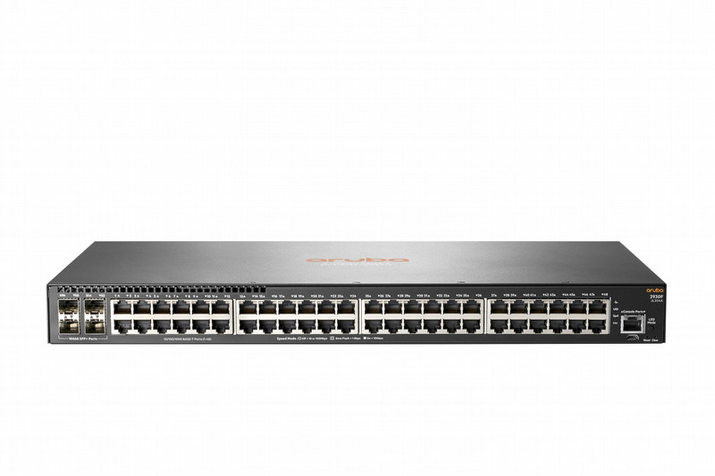 Hewlett Packard Enterprise Aruba 2930F 48G 4SFP+ gemanaged L3 Gigabit Ethernet (10/100/1000) 1U Grau