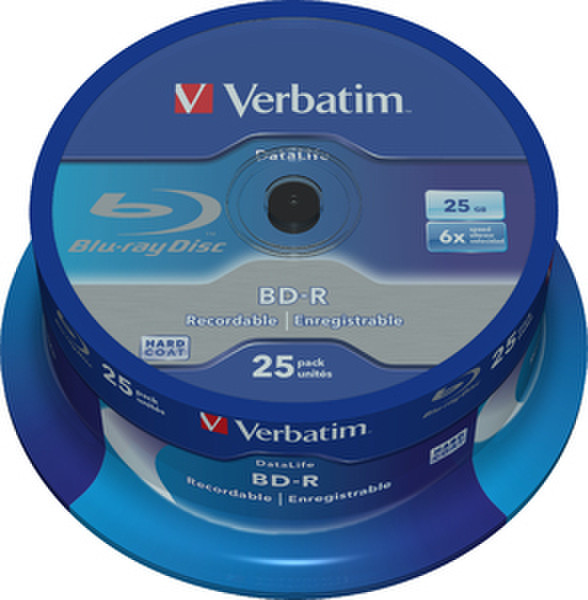 Verbatim 43837 25GB BD-R 25Stück(e) Leere Blu-Ray Disc