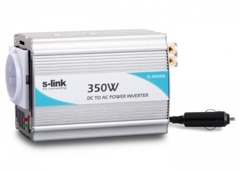 S-Link SL-350W Auto/Indoor 350Вт Cеребряный адаптер питания / инвертор