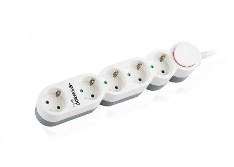 S-Link SPG9J05 5AC outlet(s) 1.5m Grey,White surge protector