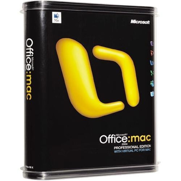 Microsoft Office 2004 Professional Mac + SP2. Disk Kit 1user(s) French