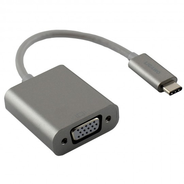 Ligawo 0.15m, USB3.1-C/VGA USB3.1-C VGA Grey