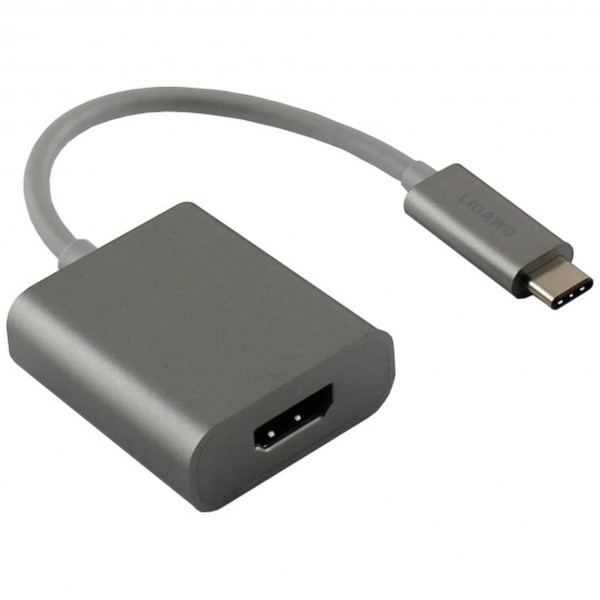 Ligawo 0.15m, USB3.1-C/HDMI USB3.1-C HDMI Grau