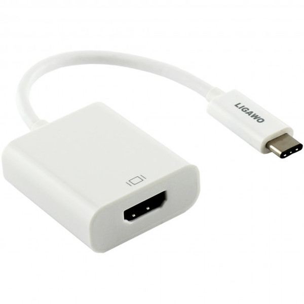 Ligawo 0.15m, USB3.1-C/HDMI USB3.1-C HDMI White