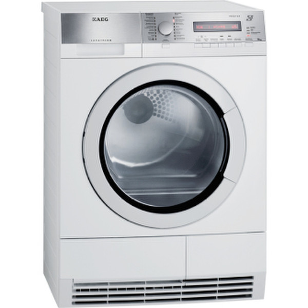 AEG TB7053TW Freistehend Frontlader 8kg A+++ Silber, Weiß