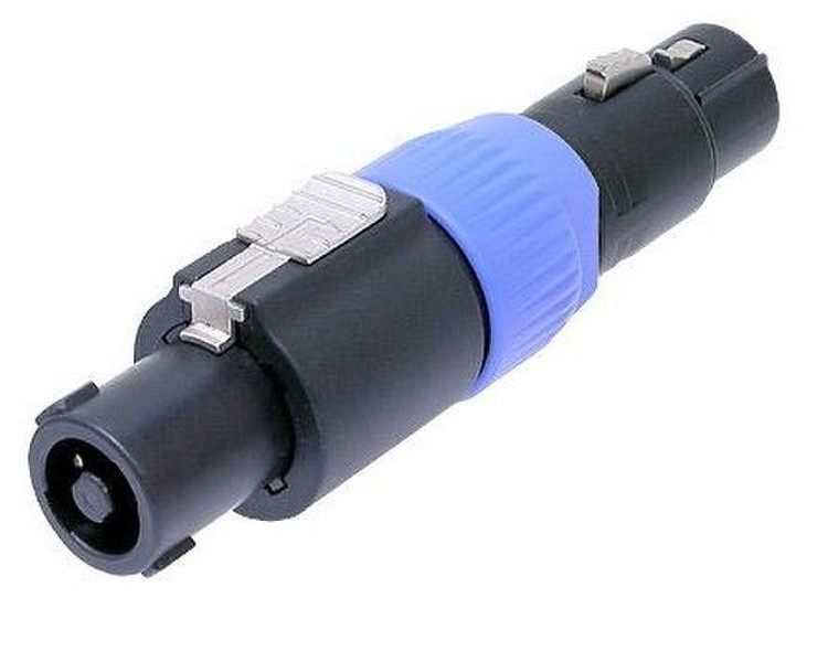 Neutrik NA4FC-F speakON XLR 3-pin Черный, Синий кабельный разъем/переходник