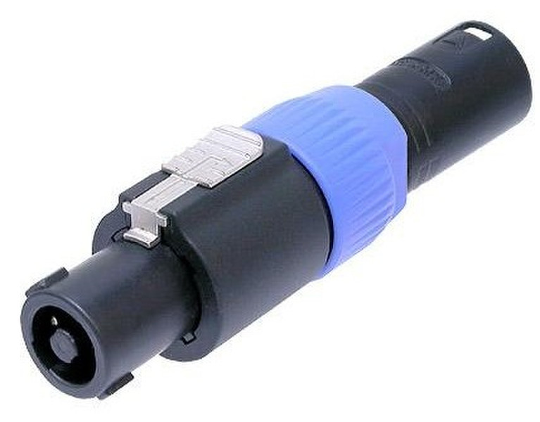 Neutrik NA4FC-M speakON XLR 3-pin Черный, Синий кабельный разъем/переходник