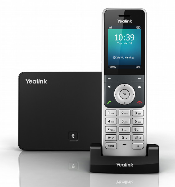 Yealink SIP-W56P Wireless handset 5lines LCD Black,Silver IP phone