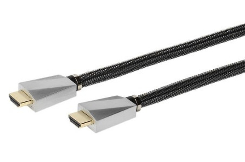 Vivanco 32034 4m HDMI HDMI Schwarz, Silber HDMI-Kabel