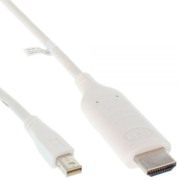 InLine 0.5m Mini DisplayPort - HDMI 0.5m Mini DisplayPort HDMI Weiß